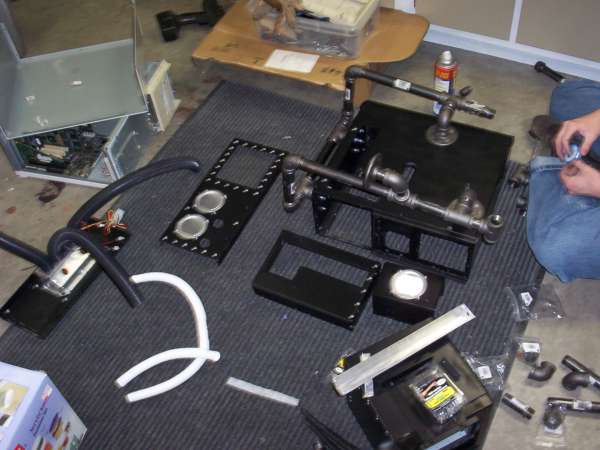 components laid out