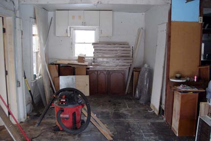 more remodeling debris